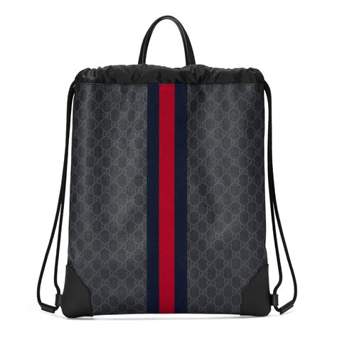 gucci men's backpacks for sale|gucci drawstring backpack for men.